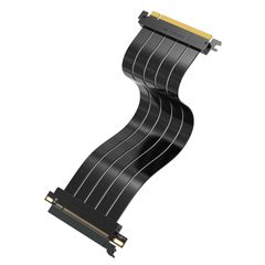 EZDIY-FAB PCIe 4.0 X16ライザーケーブル 高速シールド垂直GPUマウント用 PCI-E Gen4対応 延長ライザーカード ストレートコネクタ - 30cm 180度
