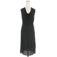 ヘルムートラング HELMUT LANG ドレープドレス ノースリーブワンピース 2 ブラック 黒 16-9305531 国内正規のサムネイル