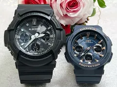 恋人たちのGショックペアウォッチ G-SHOCK BABY-G ペア腕時計 カシオ 2本セット 電波ソーラー gショック GAW-100B-1AJF BGA-2510-2AJF クリスマス 誕生日 御祝い 銀婚式 結婚記念日 婚約