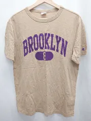 ◇ ⊂ Champion チャンピオン ロゴ 半袖 Tシャツ カットソー サイズL ベージュ レディース E  【1409250035739】