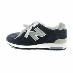 ニューバランス NEW BALANCE スニーカー シューズ 靴 ロゴ スエード USA製 US8.5 26.5cm 紺 ネイビー M1400NV ■GY37 /MQ