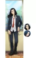 【中古】抱き枕カバー・シーツ 場地圭介 特大ロングクッションカバー+缶バッジセット 「東京リベンジャーズ」