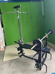 【引き取り限定】　ベンチプレス　ダンベル　ウェイト多数　セット　■A-984