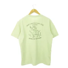 ザノースフェイス THE NORTH FACE 半袖Tシャツ クルーネック バックプリント アニマル 鹿 M 緑 グリーン NT7UN20D /AH15 ■GY19