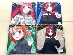 きゃらっとくじ 五等分の花嫁 Gothic rock 特大マルチクロス 4枚セット B/C/D/ラスト賞 中野二乃 三玖 四葉 集合 10/1