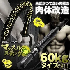アームバー 60kg 初心者 エキスパンダー トレーニング 筋トレ 大胸筋 大胸筋 腹筋 上腕二頭筋 広背筋 バネ スプリング 腕力トレーニングのサムネイル