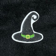★刺繍シール／ステッカー　ワッペン★　ハロウィーン　魔女の帽子