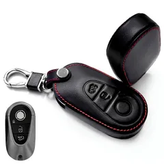 メルセデス ベンツ 牛本革 レザー スマートキーケース キーカバー キーホルダー Cクラス W206 S206 Eクラス W214 S214 GLC X254 C254 GT C192 Sクラス W223 SL R232 EQE V295 X294 EQS