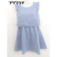 ◇ ●未使用● ◎ earth music&ecology タグ付き ノースリーブ 膝丈 ワンピース サイズS ブルー レディース  【中古】 【1110140003348】