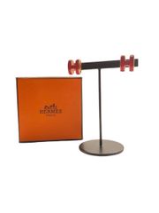 エルメス(HERMES) ポップアッシュ ピアス ピンク ラッカーメタル ローズゴールド金具 中古 レディース アクセサリー ピアス