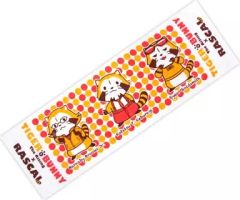 [중고] 수건·수건(캐릭터) B. 라스칼(토라테루&버나비&라이언) 스포츠 타월 핑크 [TIGER & BUNNY-The Rising-×RASCAL] 프리미엄 반다이 한정