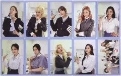 【中古】キャラカード TWICE フォトカード10枚セット(STUDY ABOUT LOVE ver.) 「CD Formula of Love：O+T=＜3(輸入盤)」 予約特典