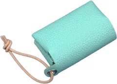 (ルミニーオ) luminio ポケットティッシュケース レザー 携帯用 革紐 日本製 ストラップ付 本革 姫路レザー ティッシュカバー 13colors (ターコイズグリーン)【Amazonから発送】
