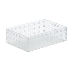 ライクイット (like-it) 収納ボックス キッチン 収納ケース ブリックス 210 ミドル M 約幅14x奥21x高6.3cm クリア 日本製 9002 積み重ねできる 小物収納 0