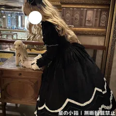 新品 未使用 2024秋冬新作 黒色 ゴシック風 ヴィンテージ シルクベルベット ロングスリーブ ワンピース ドレス 高級感 レース付き 女性用 エレガント パーティー コスプレ lolita ロリータスタイル