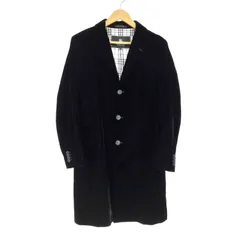 バーバリーブラックレーベル BURBERRY BLACK LABEL 裏地ノヴァチェックベロアチェスターコート メンズ  Mのサムネイル