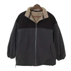 GLOBAL WORK グローバルワーク 秋冬 2way リバーシブル★ ストレッチ フリース ボア ブルゾン ジャケット Sz.M メンズ