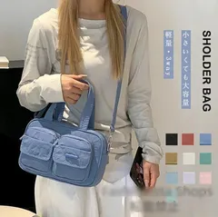 【新品未使用】ショルダーバッグ レディース ブランド 軽量 斜めがけ バッグ 軽い ナイロン お出掛け 斜め掛けバッグ 小さめ 財布バッグ ショルダー かばん 大容量 多収納 無地 ポケット 3way 肩掛け ワンマイル 通勤バッグ
