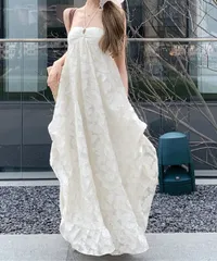 リゾートワンピースパッド付きビーチワンピ