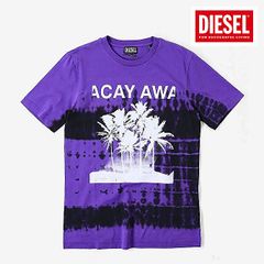 DIESEL リンゴグラフィック 半袖Tシャツ 新品 T-BOXT-R18 T-shirt with apple core print｜ホワイト｜メンズ