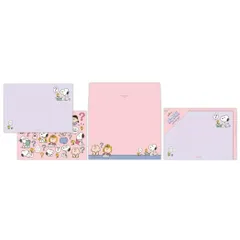 【メール便】スヌーピー レターセット 手紙セット Peanuts All Good SNAG THINK ピーナッツ 日本ホールマーク 便箋 封筒 キャラクター グッズ 