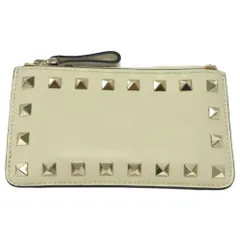 VALENTINO (ヴァレンチノ) ロックスタッズ　レザーコインケース　ホワイトのサムネイル