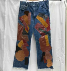 LEVI' S リーバイス517- 0217 size Ｗ３８　L ３４／レザーパッチリメイク　刻印２