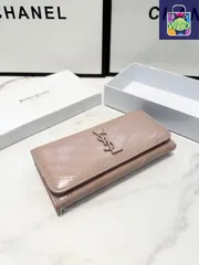 【今日特価】Yves Saint Laurent イヴ・サンローラン クラシックウォレットシリーズ 輸入小牛皮を採用し質感に優れる
