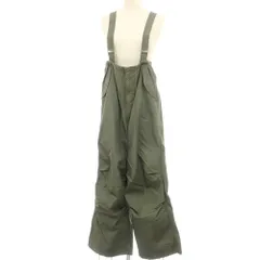 【中古】ビームスボーイ BEAMS BOY コットン サスペンダー付き オーバーパンツ オリーブ【サイズ表記なし（M位）】【レディース】