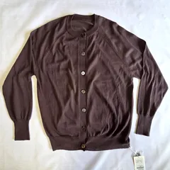 未使用！薄手カーディガン｜サイズ38｜綿100％・定価1万円｜ダークグレー