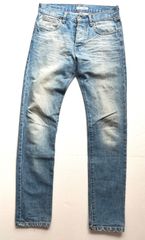 DISCOVERED ディスカバード USED加工 デニムパンツ M スリム ストレート モード ストリート