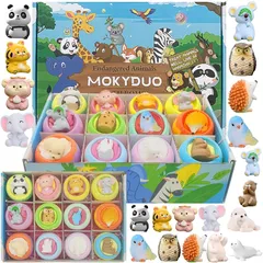 【在庫限り】MOKYDUO バスボム 子供 バスボール 詰め合わせ お風呂 知育 ギフト 女性 人気 動物 キャラクター おもちゃ 入浴剤 カラフル 個包装 誕生日 プレゼント 男の子 女の子