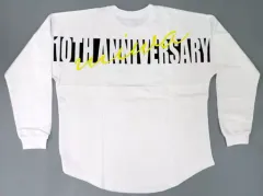 【中古】Tシャツ miwa ロングデカTシャツ ホワイト フリーサイズ miwaファンクラブ会員限定『10th Anniversaryグッズ』 受注販売限定