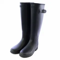 【美品】⭐︎Hunter⭐︎レインブーツ⭐︎22㎝⭐︎黒 ハンター HUNTER レディース レファインド トール トリ