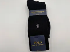[ポロ ラルフローレン] メンズ ビジネス ソックス 3足セット ワンポイント ロゴ 人気 無地 男性 靴下 8081PK NAVY(401) 25.0-29.0cm [並行輸入品]