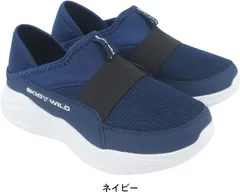 レディース スリッポン スニーカー サボサンダル バブーシュ クロッグサンダル 軽量 軽い スポーツ 春 夏 母の日 ボディワイルド BODY WILD tablh5541 ネイビー L（24.0～24.5cm）