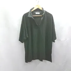 ◇ ⊂ MONO-MART モノマート フロントファスナー 半袖 カットソー サイズL ブラック メンズ E  【1503310004229】のサムネイル