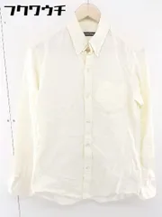 ◇ International Gallery BEAMS ボタンダウン BD ストライプ ラウンドヘム 長袖 シャツ サイズ S イエロー メンズ  【中古】 【1110150000443】