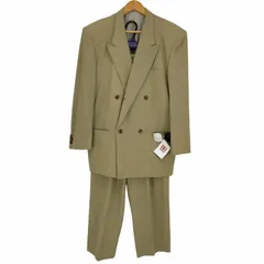 コムデギャルソンオム COMME des GARCONS HOMME 90s archive 金文字タグ 田中オム パワーショルダー ダブルブレストテーラードジャケット 2タック センタープレスワイドスラックスセットアップ メンズ  M