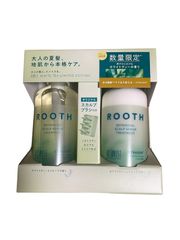 [2023夏限定(ブラシ付)] BOTANIST ROOTH ボタニスト ルース | リフレッシュ シャンプー トリートメント セット ボトル 【ストレート】 エイジングケア 頭皮 地肌ケア