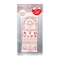 [カイロソックス] ぽかぽか (オフホワイト×グレイッシュピンク), 23.0-25.0 cm