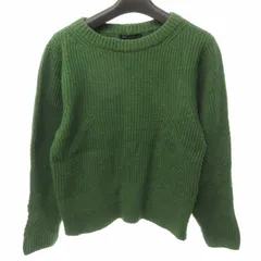 アルマーニエクスチェンジ A/X ARMANI EXCHANGE リブニット セーター 長袖 緑 グリーン S 0420 ■GY14