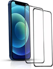 JACRON iPhone 12 全面保護フィルム旭硝子素材製iPhone Pro ガラスフィルム 硬度9H 耐衝撃 飛散防止 自動吸着 気泡ゼロ ラウンドエッジ加工 超薄 超高質感 貼り付け簡単 12/iPhone(SDL-ICDS-653)