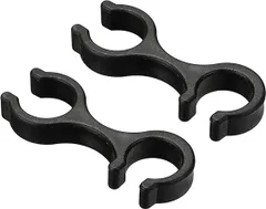 【在庫処分】PATIKIL トレッキングポールクリップ 2個 ウォーキングスティック アクセサリー ダブルロッドバックルコネクター 屋外ハイキングキャンプ用