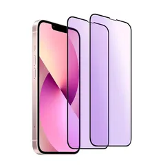 【ブルーライトカット】iPhone13 ガラスフィルム iPhone 13Pro ガラスフィルム 全面保護 アイフォン13/13Pro 強化ガラス 液晶保護フィルム 2枚セットiPhone13pro/13 ブルーライト 画面保護シート【指紋防止/目に優しい 0