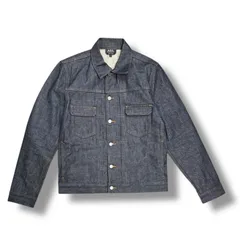 参考上代33000円 A.P.C. veste jean work デニムジャケット 2nd ジージャン トラッカージャケット リジット アーペーセー 25082-1-66461 インディゴ L 93391A7