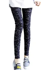 ドナリー レギンス スパッツ レギンスパンツ 柄物 チェック プリント カラー レディース(スクエア,  Free Size)