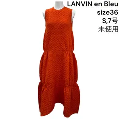 ◇未使用 ランバンオンブルー LANVIN en Bleu ワンピース ロング 袖なし 36、S、7号 レディース S5T032のサムネイル