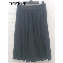 ◇ UNTITLED アンタイトル サイドジップ ワイド パンツ サイズ1 ブラック レディース 【中古】 【1002801463502】