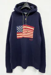 POLO COUNTRY RALPH LAUREN｜ポロカントリー ラルフローレン 星条旗 ニットパーカー
